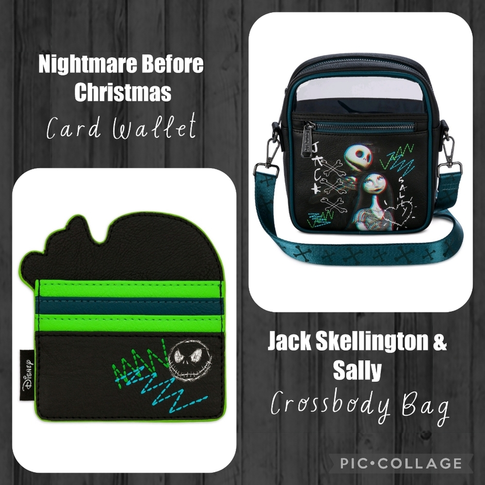 LOUNGEFLY Jack & Sally Crossbody Bag & Card Wallet